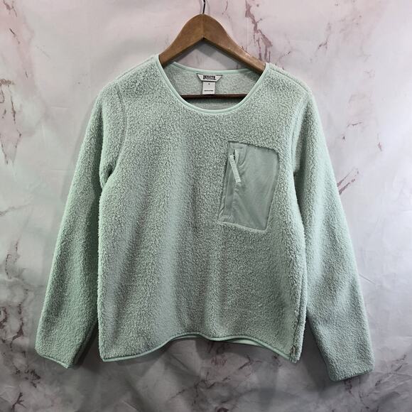 Duluth Sweater Womens Small Blue Softmore Fleece Crew Neck Pullover Pocket - Picture 1 of 12